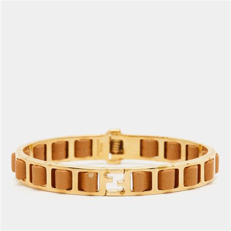 bracelet fendi femme or|fendista diamond bracelet.